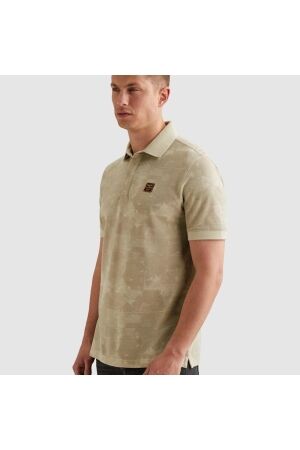 PME Legend PME Legend printed two tone pique ppss2604851 Poloshirts 7013 bone white