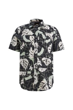 PME Legend PME Legend skynight aop leafy airstream on ctn slub psis26042 Overhemd 5282 carbon