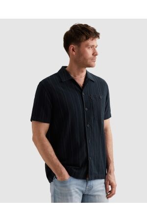 PME Legend PME Legend the pete yd  mattweave stripe psis2604222 Overhemd 5282 carbon