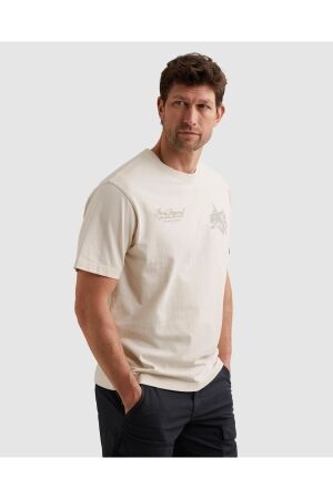 PME Legend PME Legend heavy open end comfort ptss2604568 Print T-shirts 7001 egret