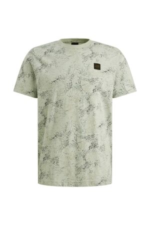 PME Legend PME Legend slub jersey aop ptss2604588 Print T-shirts 6168 cameo green