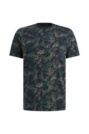 PME Legend PME Legend slub jersey aop ptss2604588 Print T-shirts 5282 carbon