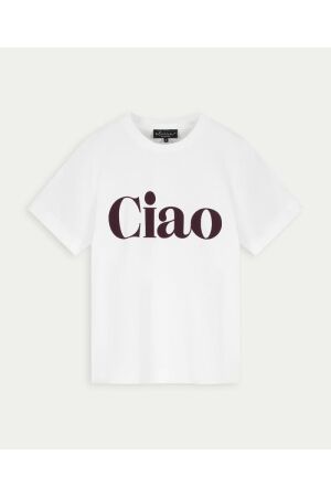 Elvira Casuals Elvira Casuals t-shirt ciao e1 26-001 T-shirt Korte mouw 1047 off white - mocha