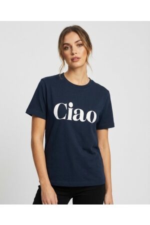 Elvira Casuals Elvira Casuals t-shirt ciao e1 26-001 T-shirt Korte mouw 547 navy - off white