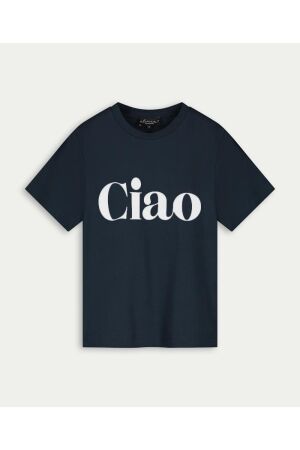 Elvira Casuals Elvira Casuals t-shirt ciao e1 26-001 T-shirt Korte mouw 547 navy - off white