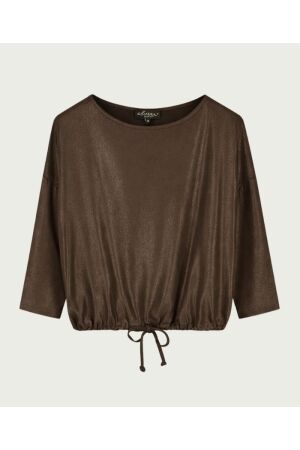 Elvira Casuals Elvira Casuals top britt e1 26-015 T-shirt Korte mouw 109 taupe