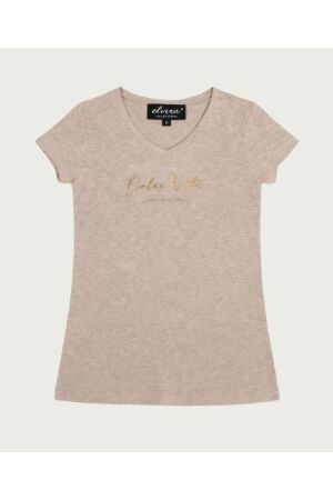 Elvira Casuals Elvira Casuals t-shirt dolce vita e1 26-021 T-shirt Korte mouw 135 creme