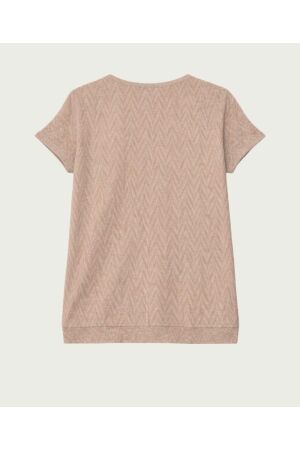 Elvira Casuals Elvira Casuals top angela e1 26-025 T-shirt Korte mouw 1056 creme melange