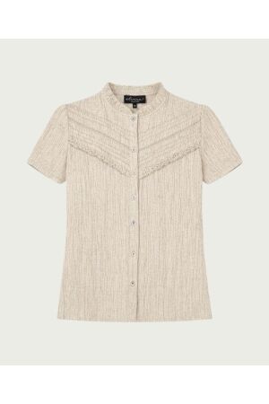 Elvira Casuals Elvira Casuals blouse saar e1 26-041 Blouse 44 sand