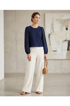 Elvira Casuals Elvira Casuals top charlie e1 26-042 T-shirt Korte mouw 100 navy