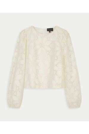 Elvira Casuals Elvira Casuals top charlie e1 26-042 T-shirt Korte mouw 796 ecru