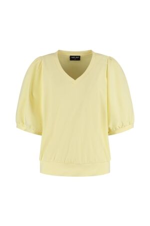 LADY DAY LADY DAY amie-v l24.375.3222 T-shirt Korte mouw butter yellow