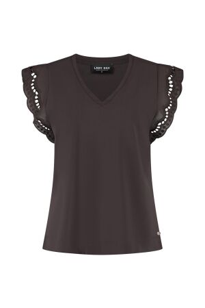 LADY DAY LADY DAY lake l24.375.3223 T-shirt Korte mouw dark brown