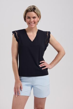 LADY DAY LADY DAY lake l24.375.3318 T-shirt Korte mouw black