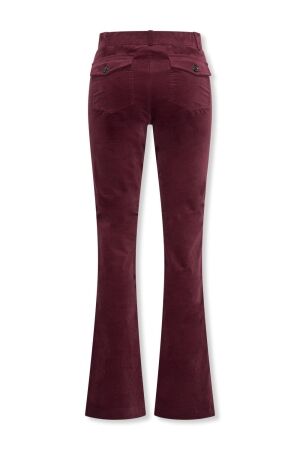 Helena Hart Helena Hart broek flair velvet 7559 Flared wine