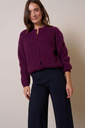 Studio Anneloes Studio Anneloes bibi lavee cardigan 13404 Vest 3800 blackberry
