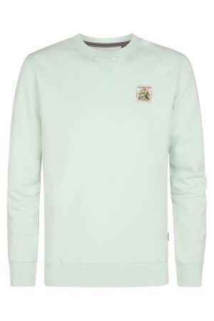 Petrol Petrol sweater round neck m-1060-swr311 Sweater 6181 cool mint