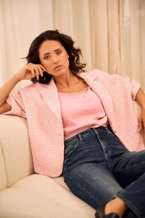 Helena Hart Helena Hart top row 7765 Tops en Singlets roze