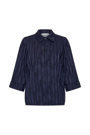 Helena Hart Helena Hart blouse polo gloss 7759 Blouse marine
