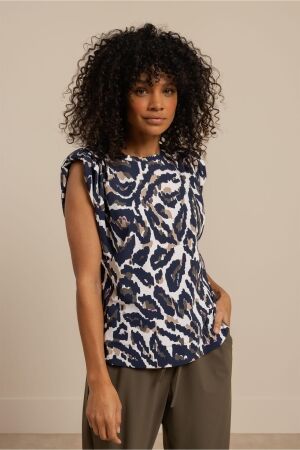 Studio Anneloes Studio Anneloes leona strap leopard top 13640 Tops en Singlets 9997 multi color
