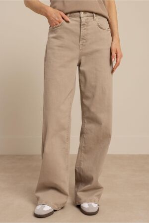 Studio Anneloes Studio Anneloes lexie denim trousers 13695 Loose fit 2200 latte
