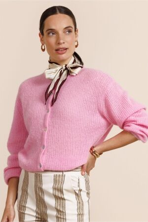 Studio Anneloes Studio Anneloes bibi spring cardigan 13699 Vest 4400 pop pink