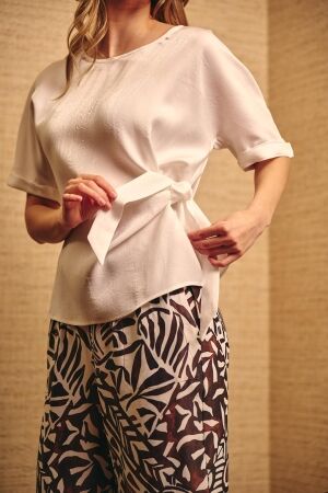 Helena Hart Helena Hart top nila sparkle 7766 Tops en Singlets wit