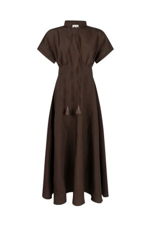 Aaiko Aaiko serra mod 521 Jurk 191016 bitter chocolate