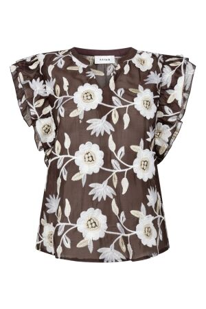 Aaiko Aaiko yaella 3d ten 518 T-shirt Korte mouw 191016 bitter chocolate