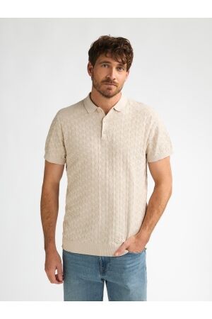 Petrol Petrol knitwear polo m-1060-kwc206 Poloshirts 0112 seashell