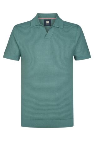 Petrol Petrol knitwear polo m-1060-kwc205 Poloshirts 6180 oil green
