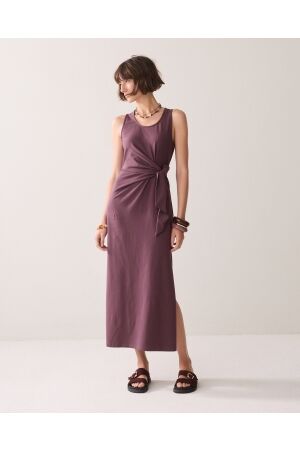 Summum Summum dress cotton elastane heavy 5s1644-30752 Jurk 334 deep fig