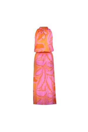 Geisha Geisha dress halter 67358-70 Lange Jurken 445 fuchsia/orange