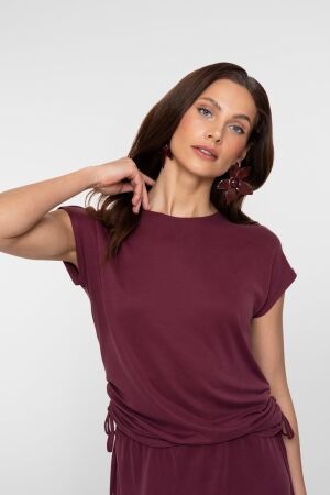 Geisha Geisha top 62330-20 T-shirt Korte mouw 470 bordeaux