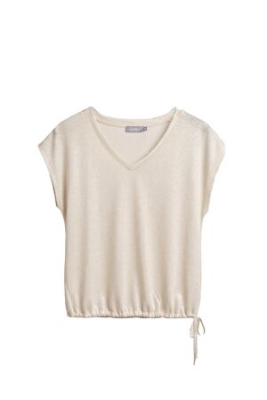 Geisha Geisha t-shirt sparkle 62385-41 T-shirt Korte mouw 10 off-white