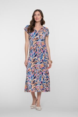 Geisha Geisha dress v-neck sleeveless jersey aop 67423-60 jane Jurk 815 pr.02-26-2 indigo/purple