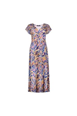 Geisha Geisha dress v-neck sleeveless jersey aop 67423-60 jane Jurk 815 pr.02-26-2 indigo/purple