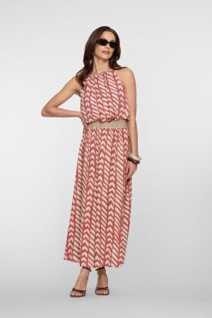 Geisha Geisha top 63484-20 Tops en Singlets 220 coral red/sand
