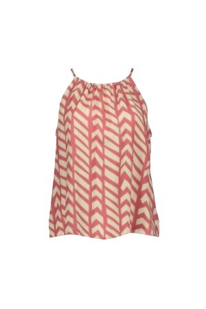 Geisha Geisha top 63484-20 Tops en Singlets 220 coral red/sand