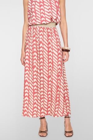 Geisha Geisha skirt 66363-20 220 coral red/sand