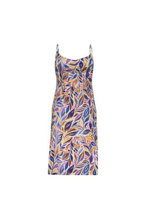 Geisha Geisha dress spaghetti jersey aop 67420-60 noa Zomerjurkjes 815 pr.02-26-2 indigo/purple