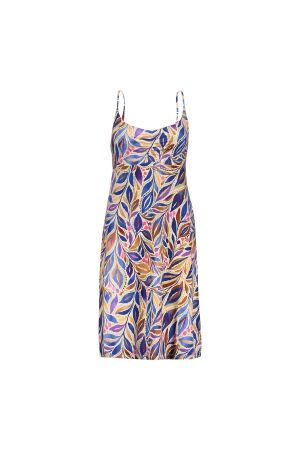 Geisha Geisha dress spaghetti jersey aop 67420-60 noa Zomerjurkjes 815 pr.02-26-2 indigo/purple
