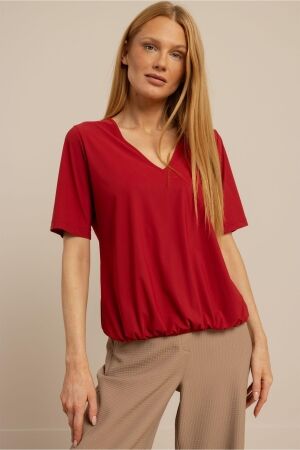 Studio Anneloes Studio Anneloes vicky top 13657 T-shirt Korte mouw 4000 ruby red
