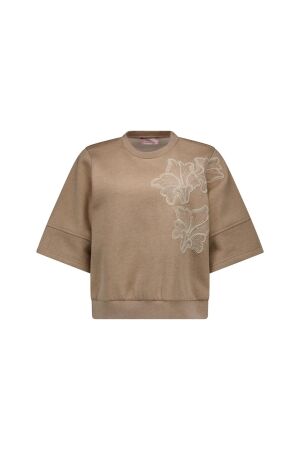 Studio Anneloes Studio Anneloes pleuni ssl embroiderie sweater 13687 Sweater 2200 latte