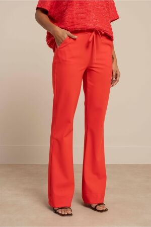Studio Anneloes Studio Anneloes flair bnd drawstring trousers 13669 Flared 2800 coral red