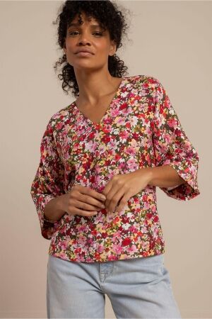 Studio Anneloes Studio Anneloes madison flower top 13679 T-shirt Korte mouw 9997 multi color