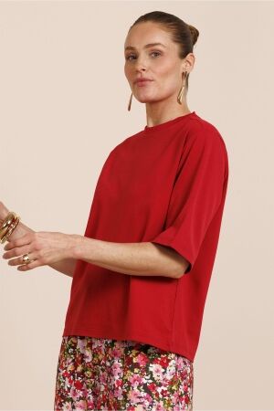 Studio Anneloes Studio Anneloes fiore t-shirt 13686 T-shirt Korte mouw 4000 ruby red