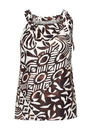 Helena Hart Helena Hart top halter vinty 7756 Tops en Singlets choco