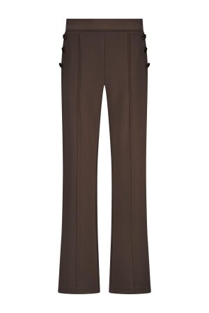 Tramontana Tramontana technical sweat wide-leg button c12-18-101 f Broek 002660-espresso