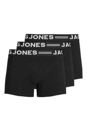 Jack & Jones Jack & Jones sense trunks 3-pack noos 12081832 Boxershorts black/black waist